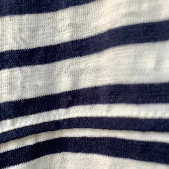 J. Crew Navy & White Striped Tie-Front Top - Picture 13 of 16